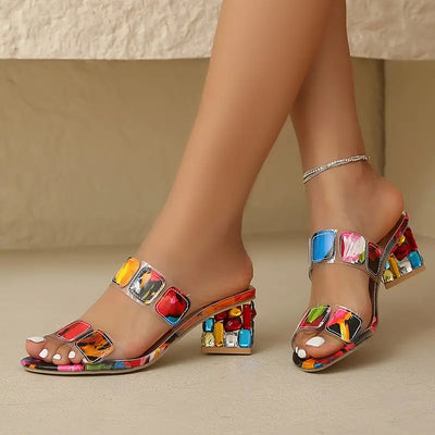 Chiara™ - Sandali Colorati con Doppia Cinghia