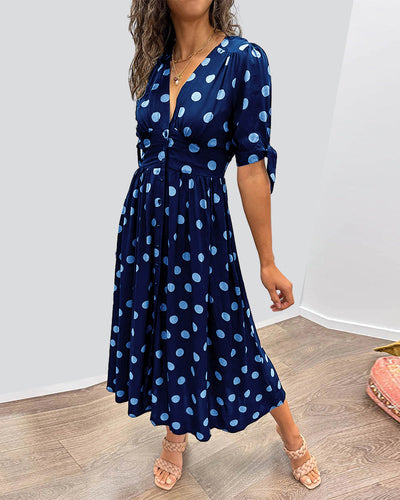 Monica™ - Elegante Abito a Pois