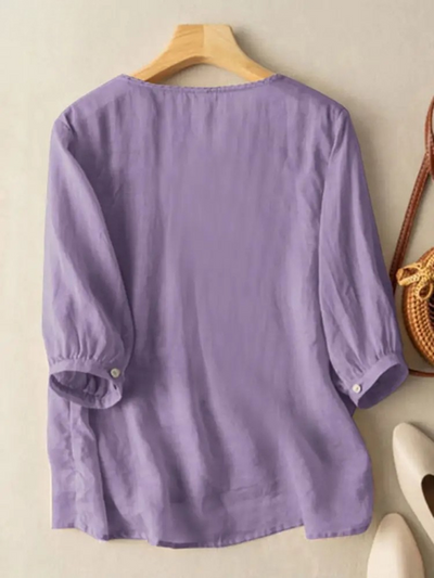 Firenze™ - Blusa Boho Ricamata in Cotone