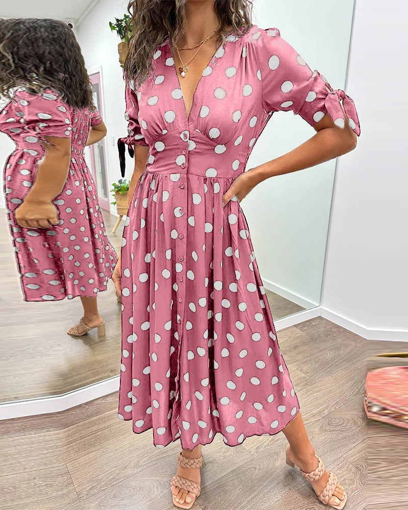 Monica™ - Elegante Abito a Pois