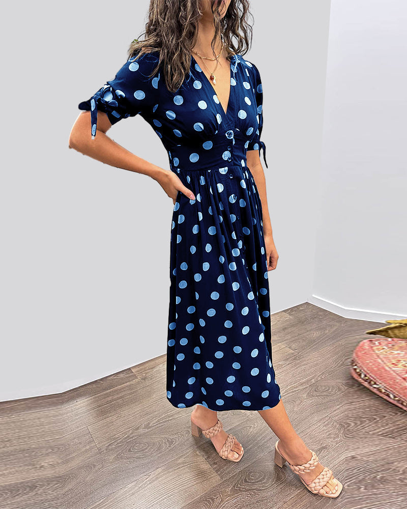 Monica™ - Elegante Abito a Pois