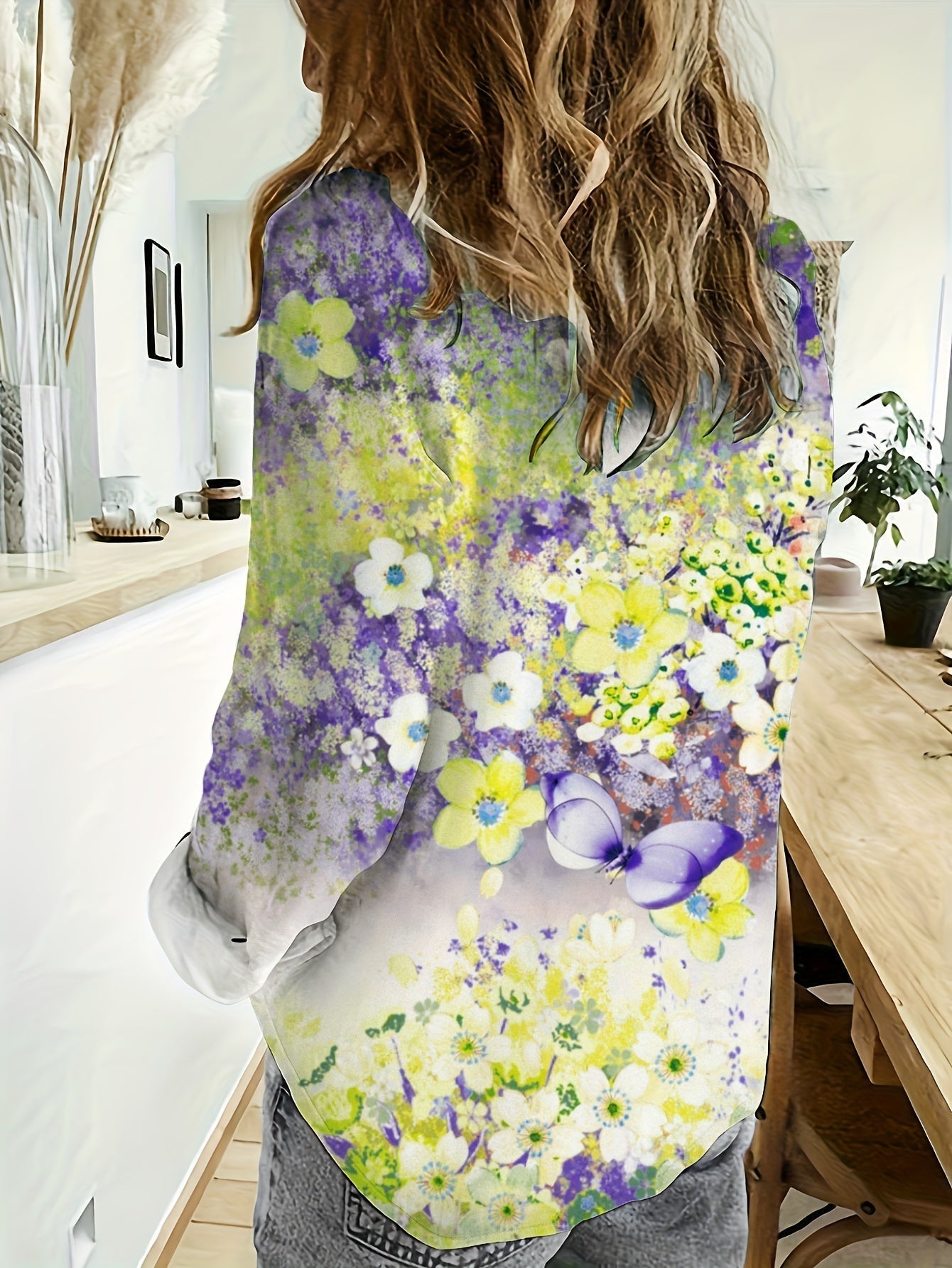 Mira™ - Camicia a maniche lunghe floreale
