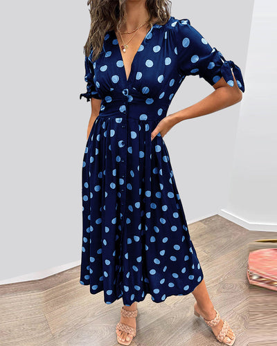Monica™ - Elegante Abito a Pois