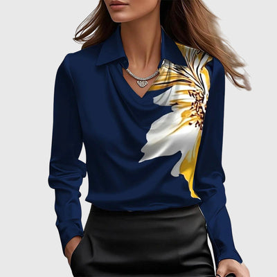 Antonella™ - Blusa plissettata lucente