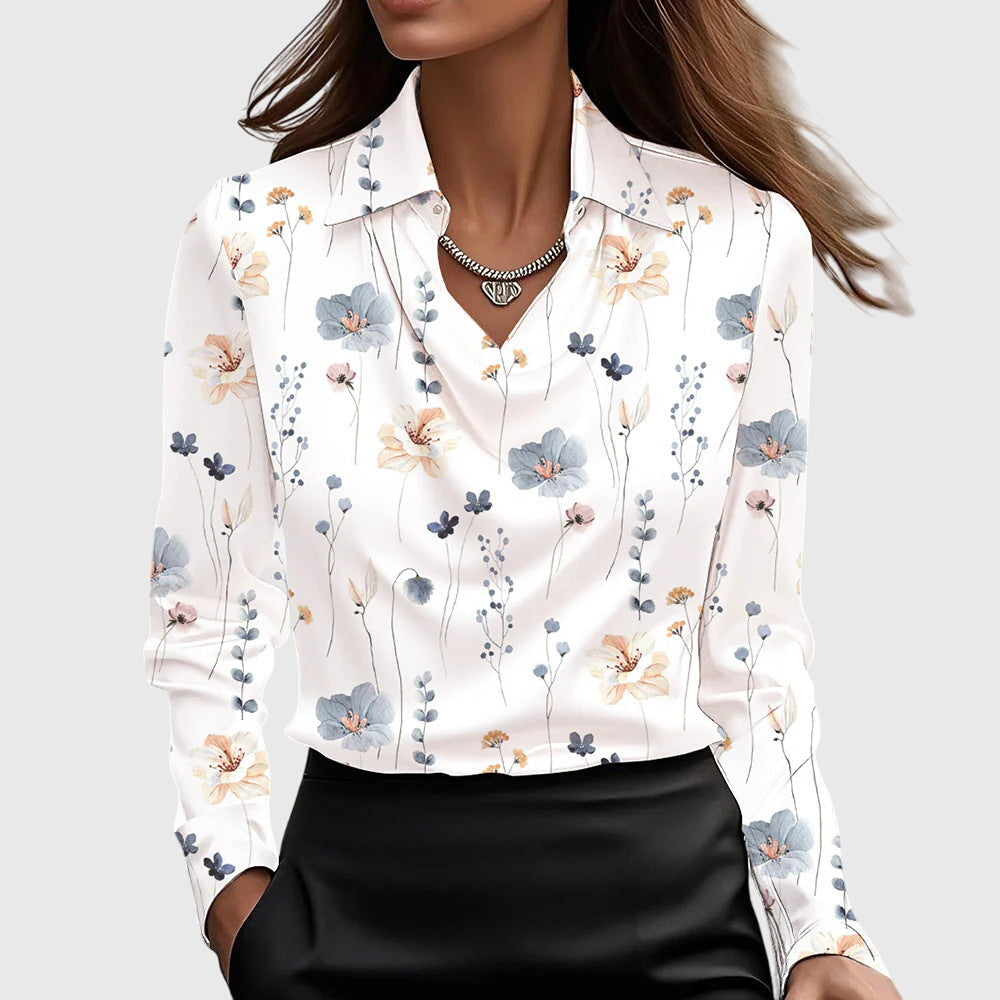 Antonella™ - Blusa plissettata lucente