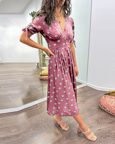 Monica™ - Elegante Abito a Pois