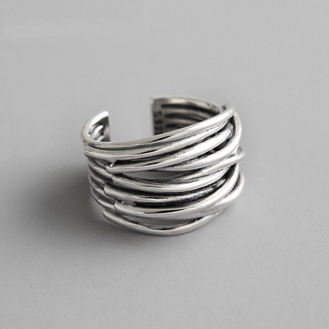 Anello Argento Strati