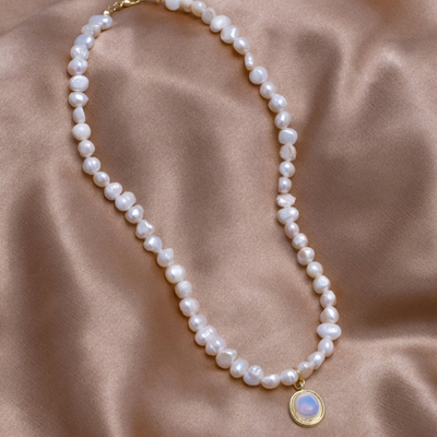 Collana Perle Pietra di Luna