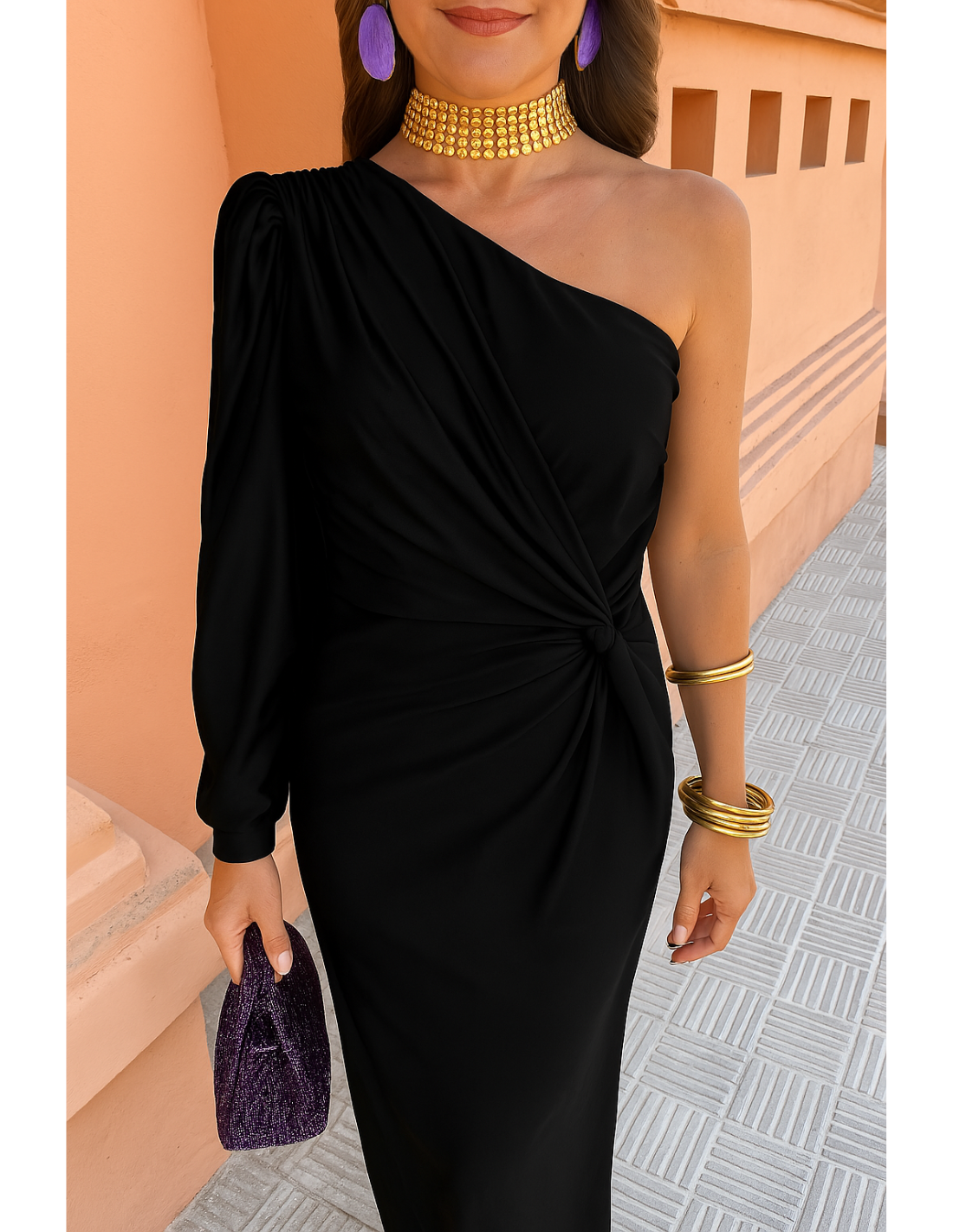 Alaysia™ - Elegante Vestito Nero Estivo
