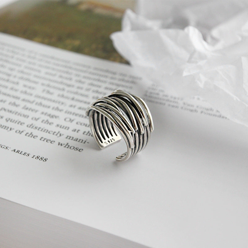 Anello Argento Strati