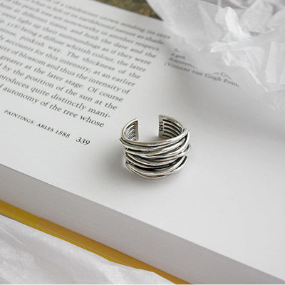 Anello Argento Strati