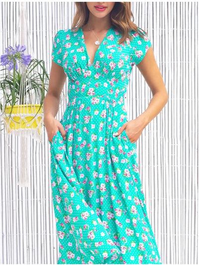 Fienna™ – Vestito Midi con Bottoni