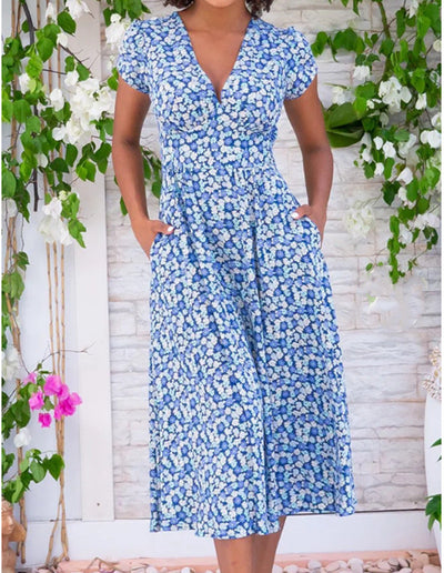 Fienna™ – Vestito Midi con Bottoni