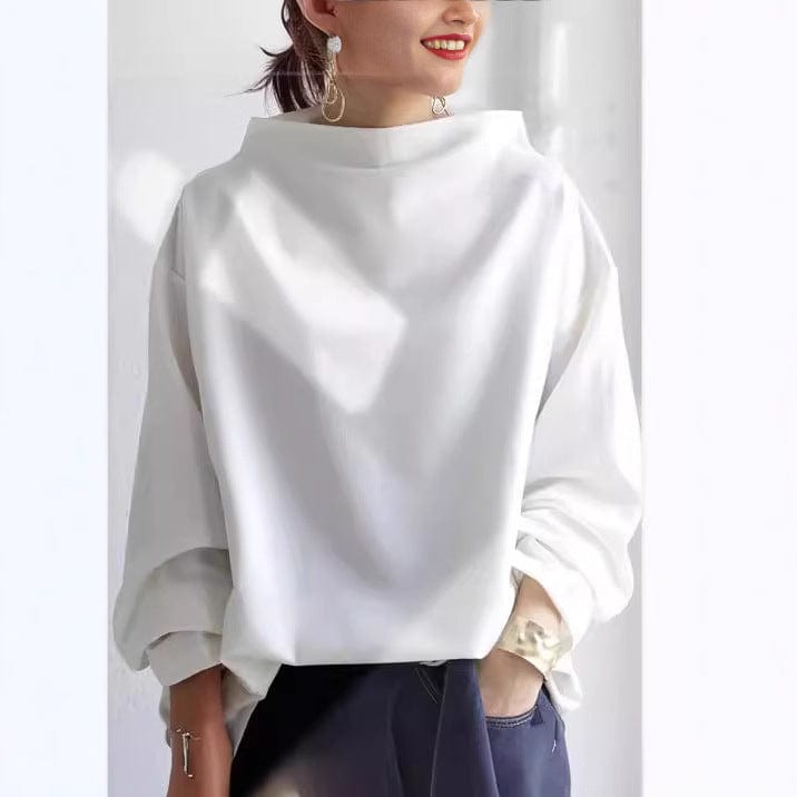 Elly™ - Top Casual con Collo Alto