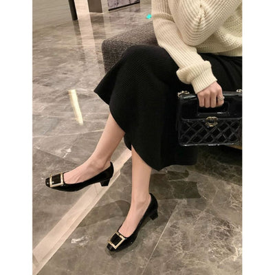 Teona™ - Eleganti sandali con punta quadrata e tacco medio