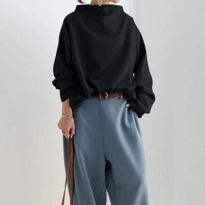 Elly™ - Top Casual con Collo Alto