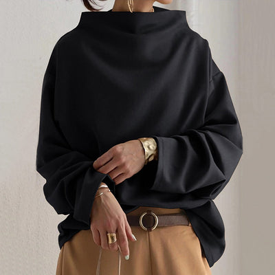 Elly™ - Top Casual con Collo Alto