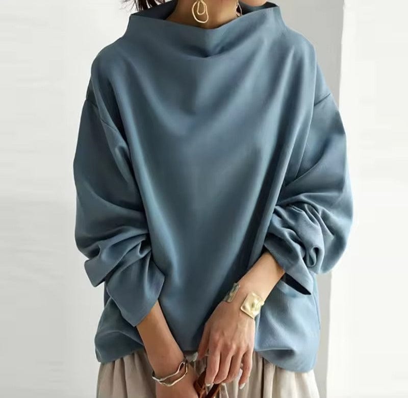 Elly™ - Top Casual con Collo Alto