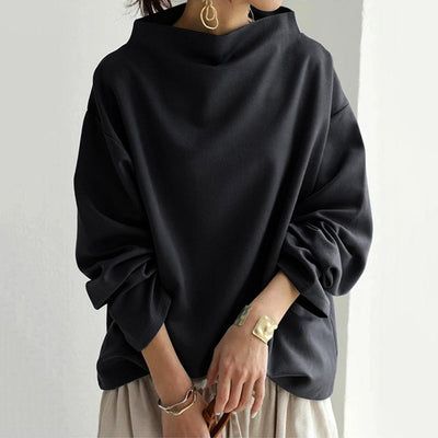 Elly™ - Top Casual con Collo Alto
