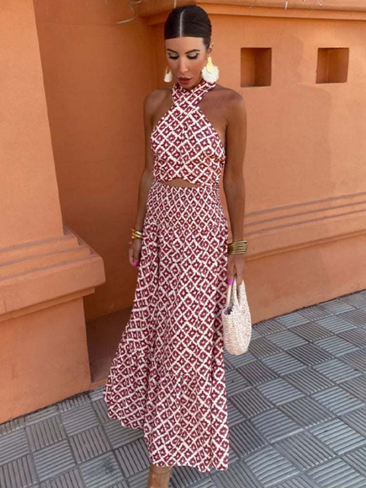 Mickay™ - Elegante Abito Midi con Spalle Scoperte