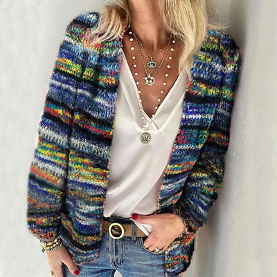 Francesca™ - Cardigan Multicolore Accogliente