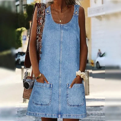 Amelia™ -  Vestito Estivo in Denim