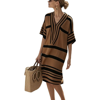 Enrica™ - Flowing striped dress
