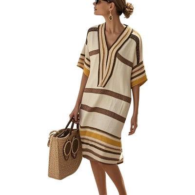 Enrica™ - Flowing striped dress