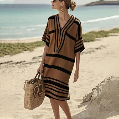 Enrica™ - Flowing striped dress
