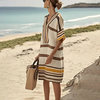 Enrica™ - Flowing striped dress