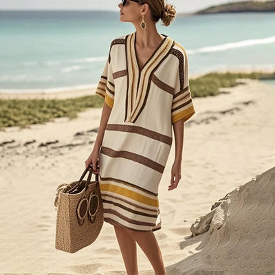 Enrica™ - Flowing striped dress
