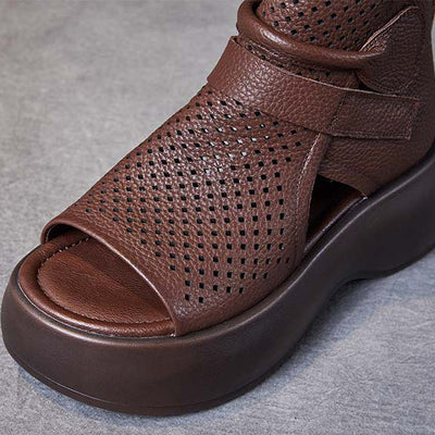 Federica™ - Sandali ortopedici in pelle senza tempo
