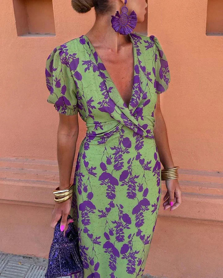 Michela™  - Abito Elegante a Fiori