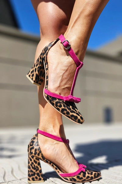 Beauu™ - Sandali leopardati verdi