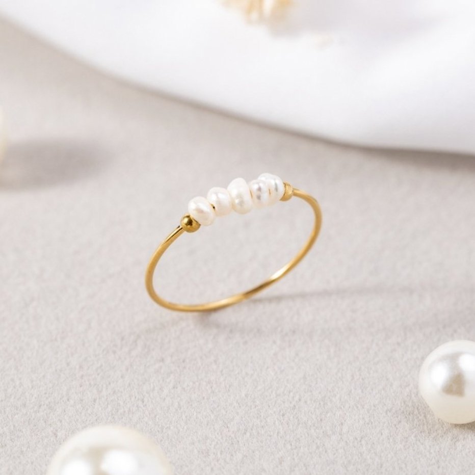 Anello Perla Classica