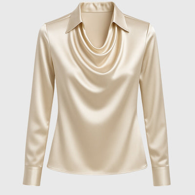 Antonella™ - Blusa plissettata lucente