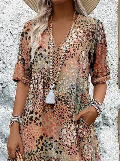 Federica™ - Abito leggero con scollo a V