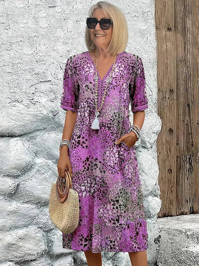 Federica™ - Abito leggero con scollo a V