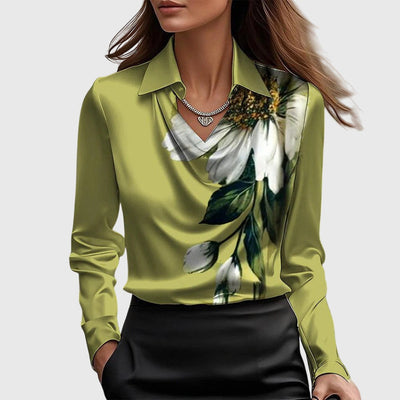 Antonella™ - Blusa plissettata lucente