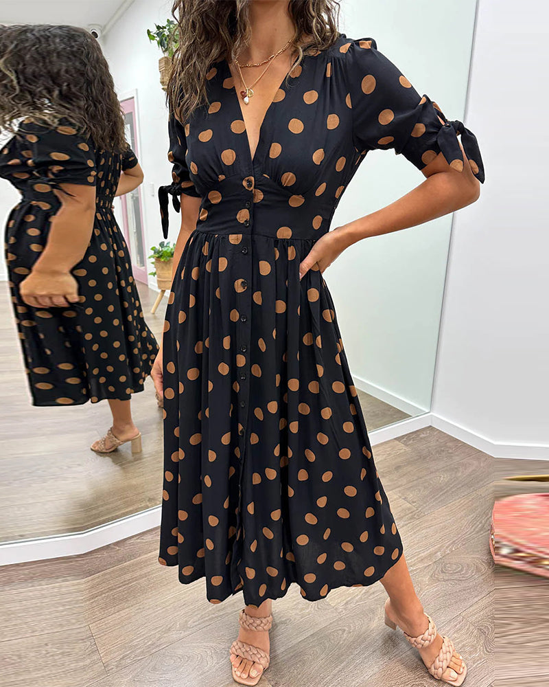 Monica™ - Elegante Abito a Pois