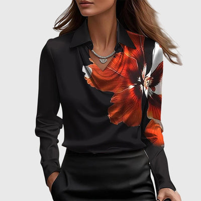 Antonella™ - Blusa plissettata lucente