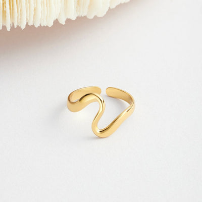 Anello Onda Dorata