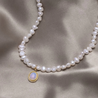 Collana Perle Pietra di Luna